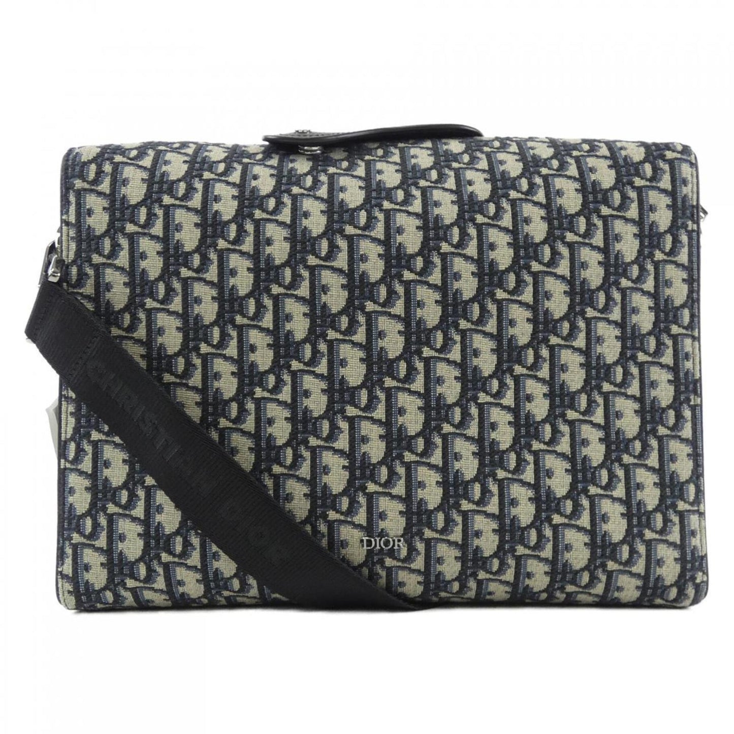 Christian Dior Beige Navy Handbag Shoulder Bag ()
