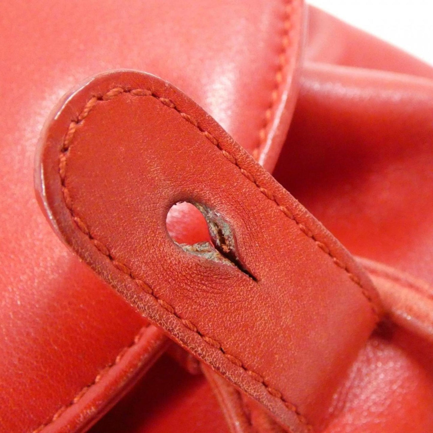 Gucci Red Color Leather Backpack ( )
