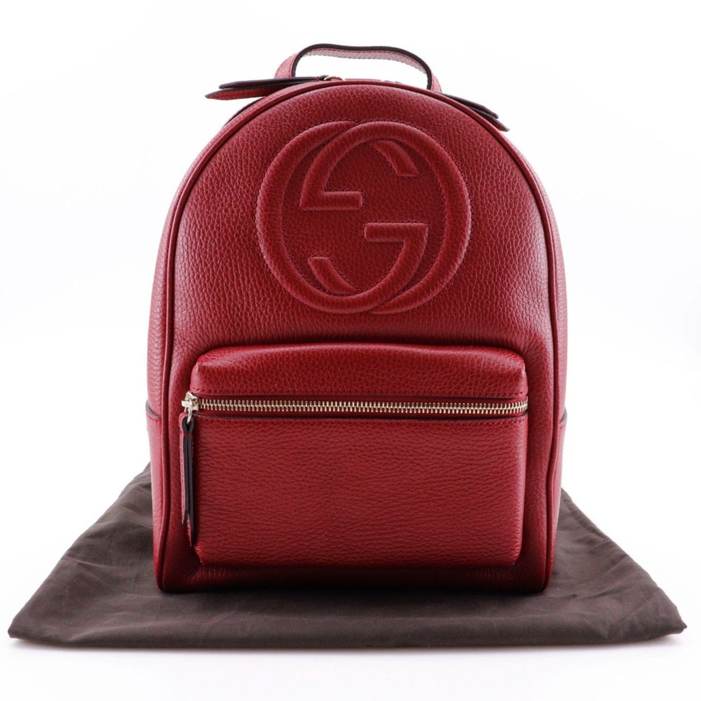 Gucci Red Color Leather Backpack ( )