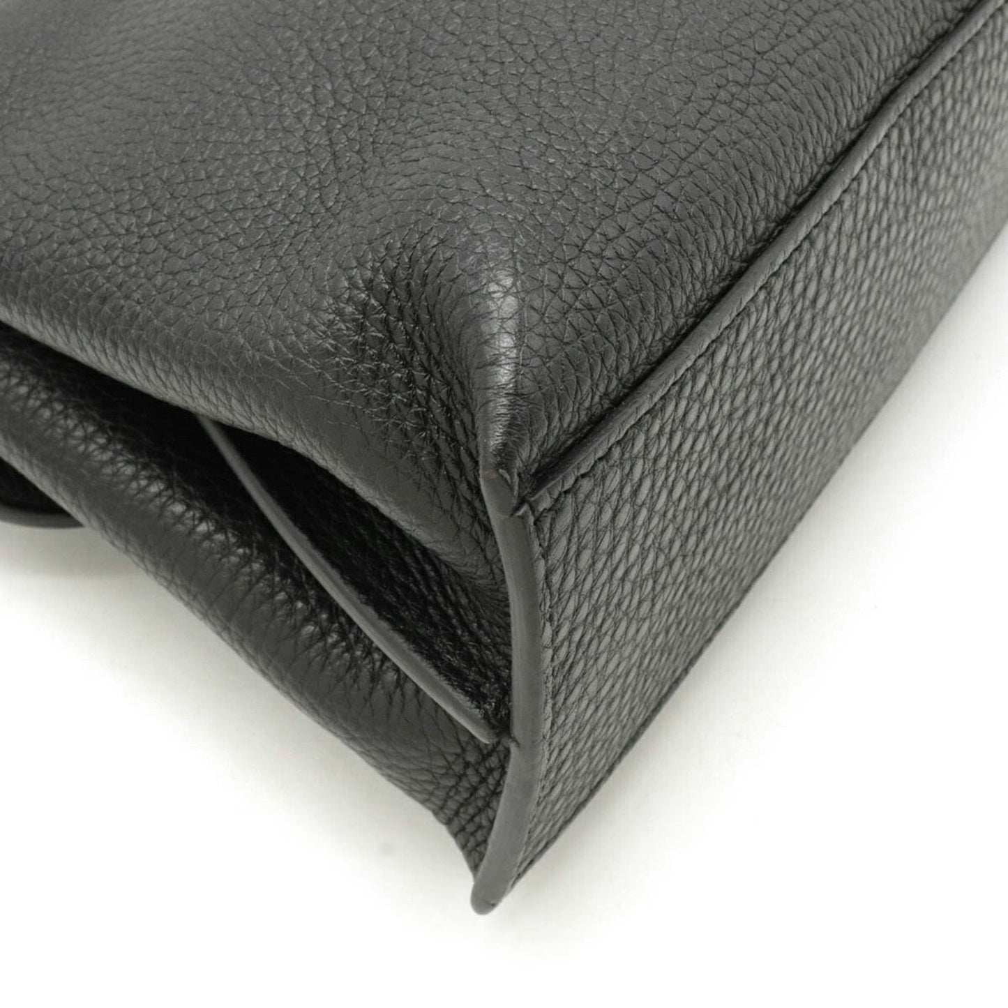 Gucci Bamboo Black Leather Shoulder Bag Style 6