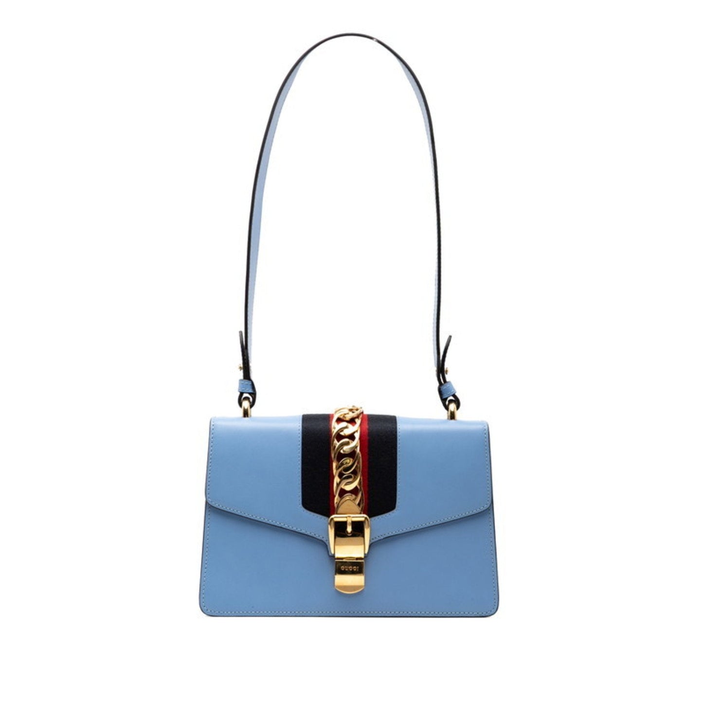 Gucci Blue Leather Shoulder Bag ( )