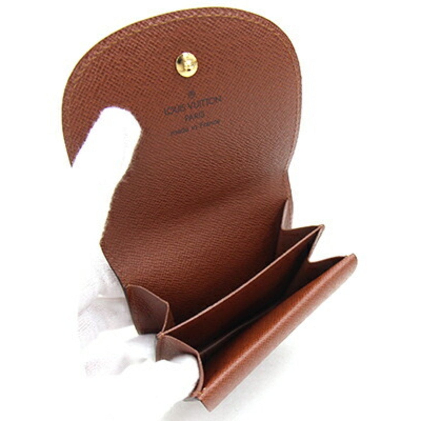 LOUIS VUITTON Coin Case Monogram Porte Monet Guze M61970 Men's Wallet