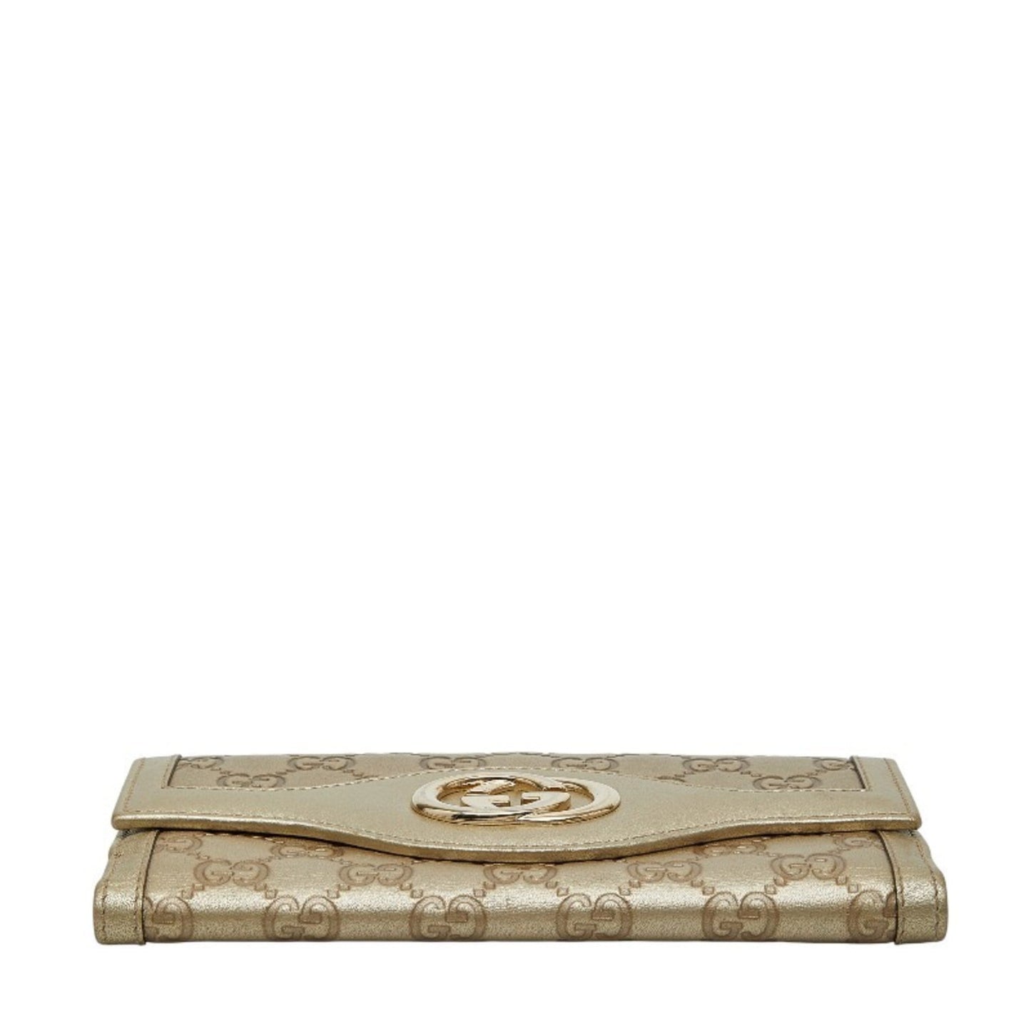 Gucci Gold Leather Coin Purse/Coin Case ( )