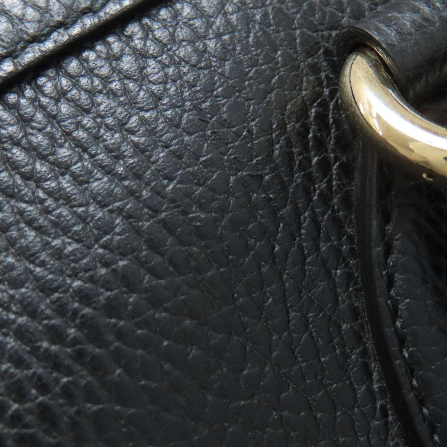 Gucci Black Leather Handbag ( )