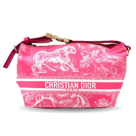 Christian Dior Pink Nylon Leather Pouch ()