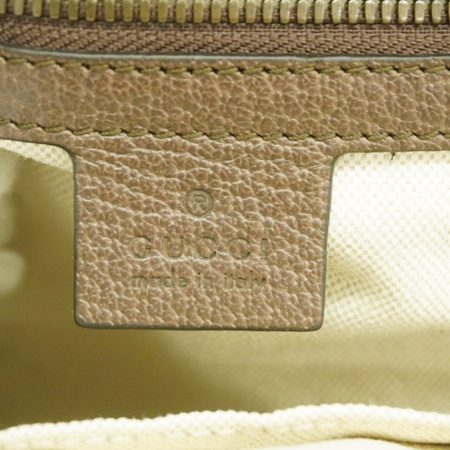 Gucci Brown Pvc Leather Backpack ( )