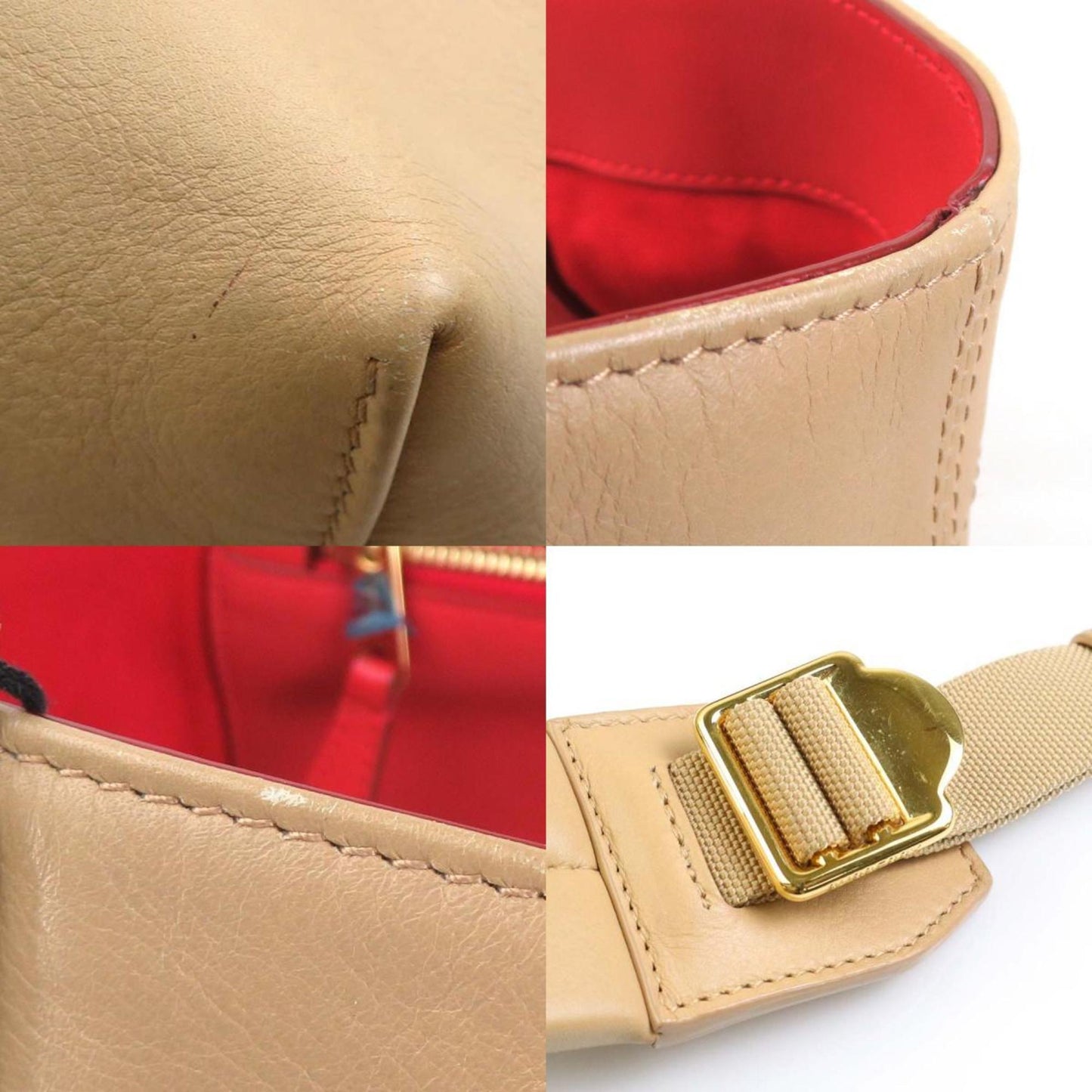 Burberry Beige Leather Shoulder Bag ( )