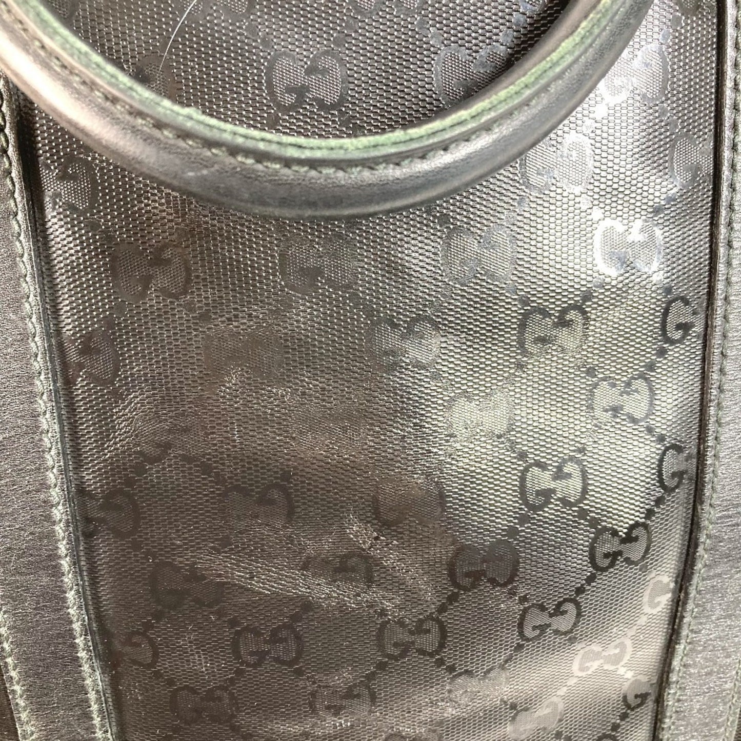 Gucci Gg ImprimÃ© Black Leather Gg ImprimÃ© Boston Bag Shoulder Bag Tote Bag ( )