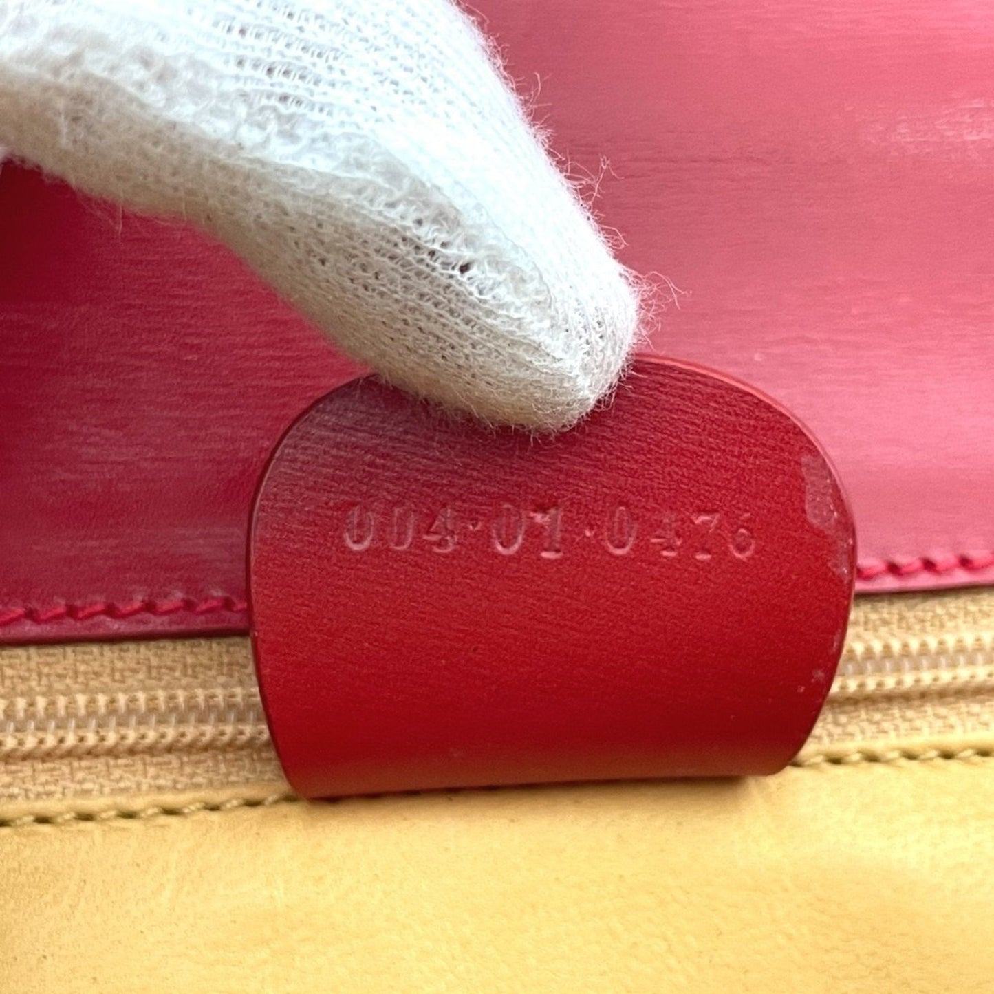Gucci Red Color Leather Clutch Bag Shoulder Bag ( )