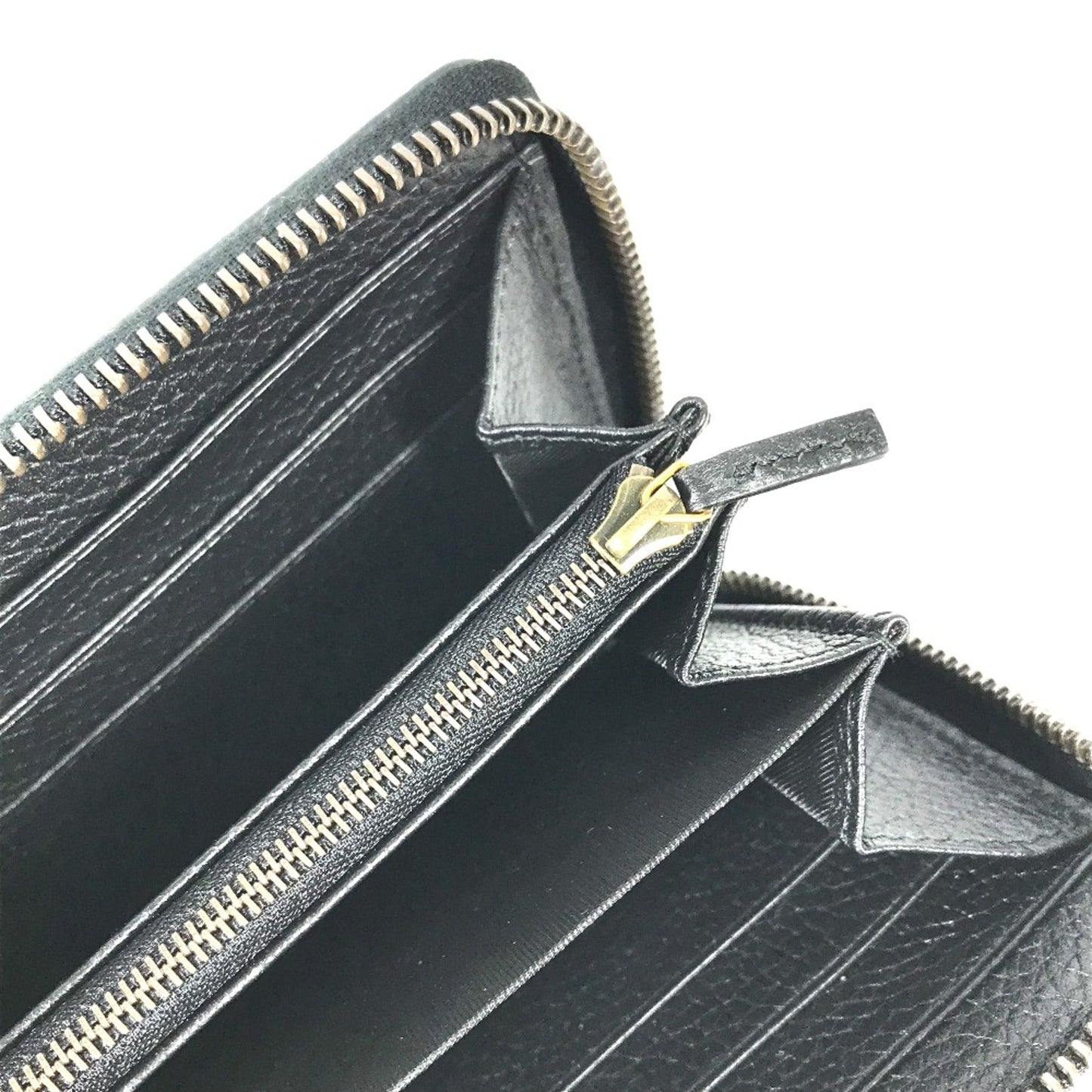 Gucci Navy Leather Long Wallet (Bi-Fold) ( )