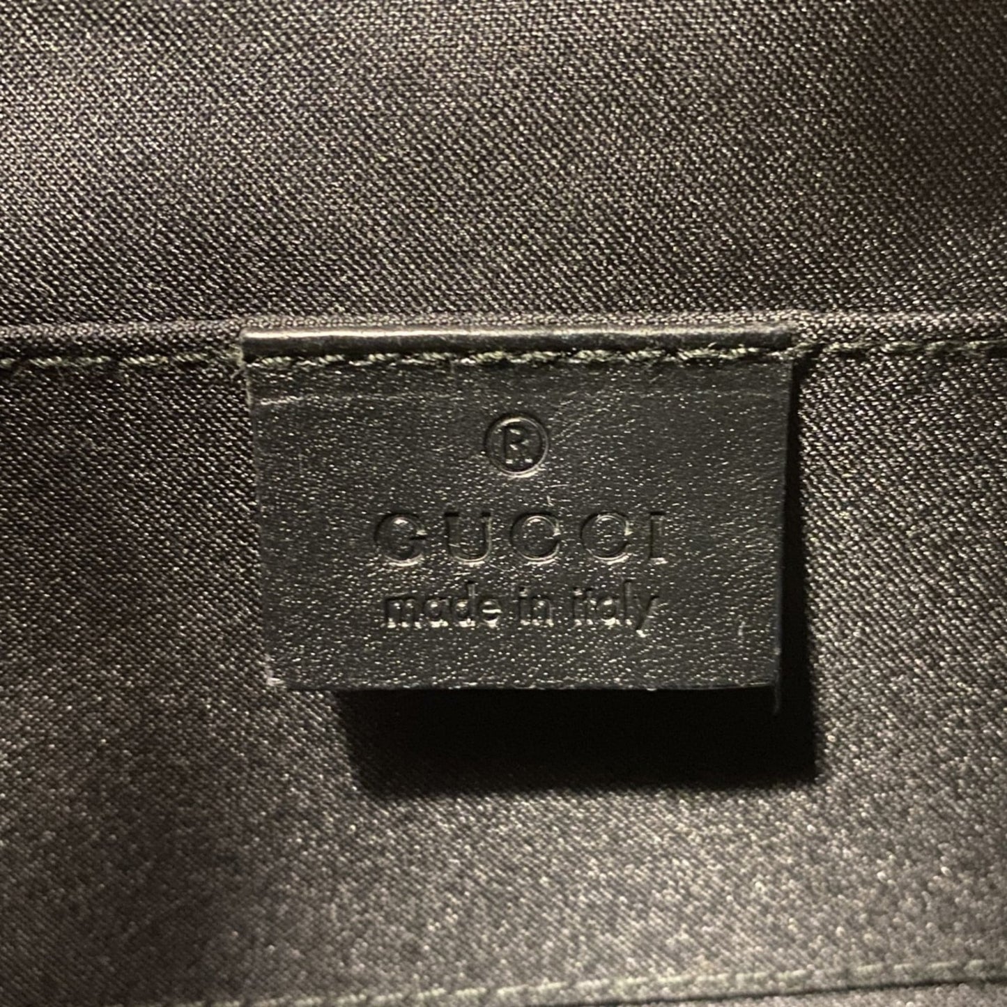 Gucci Black Canvas Shoulder Bag ( )