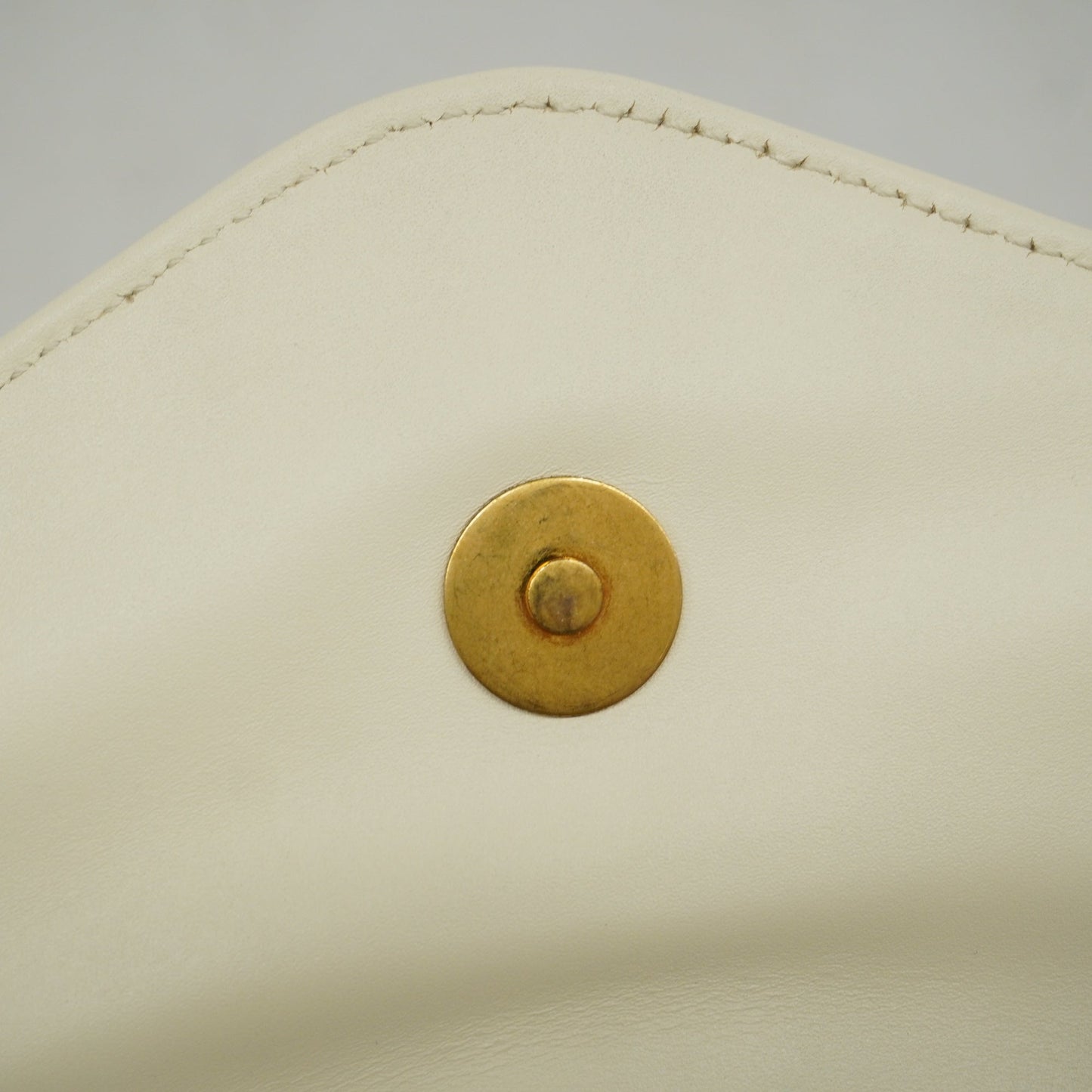 GUCCI Auth  Broadway 453778 Women's Undefined,Leather Shoulder Bag Ivory