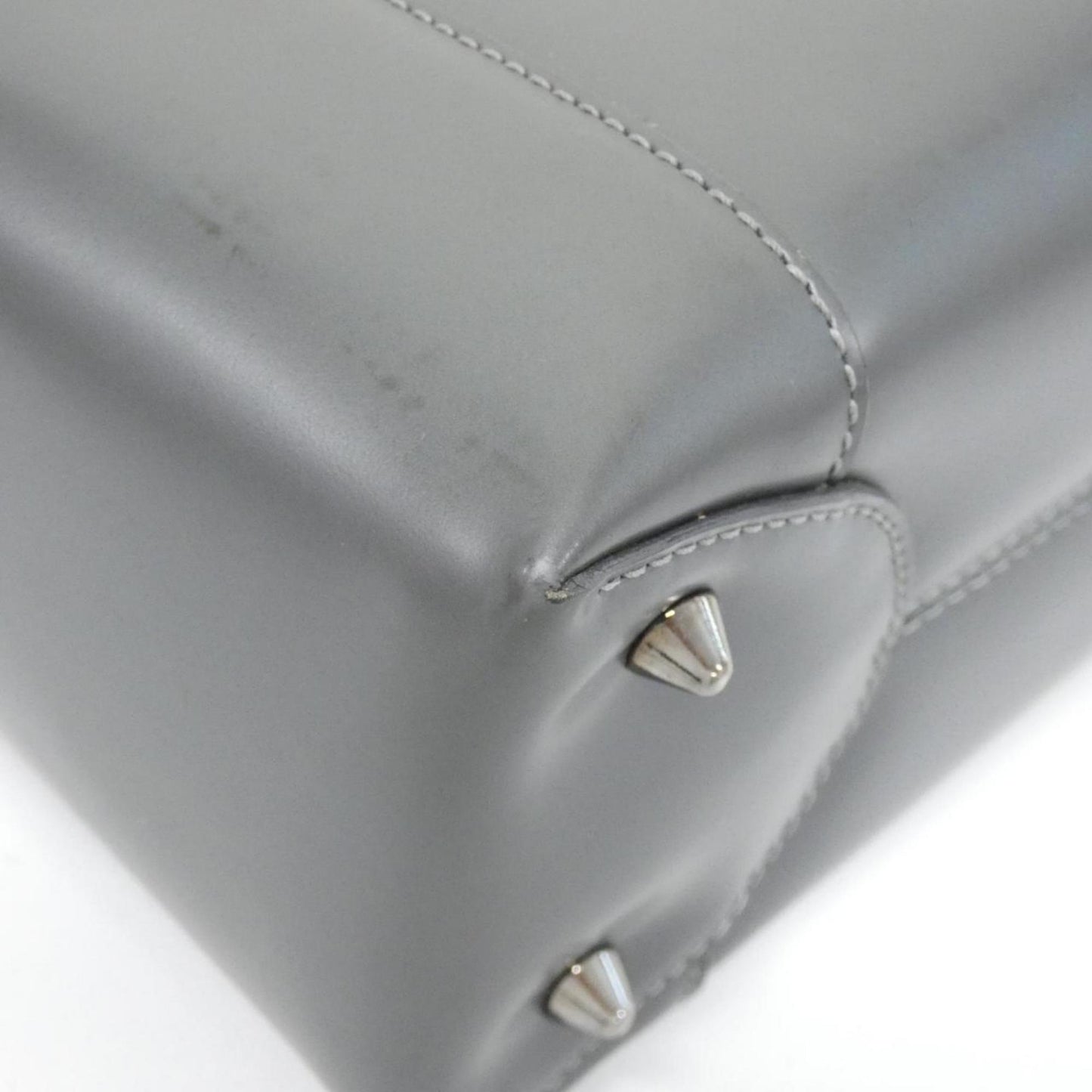 Christian Dior Gray Leather Handbag ()