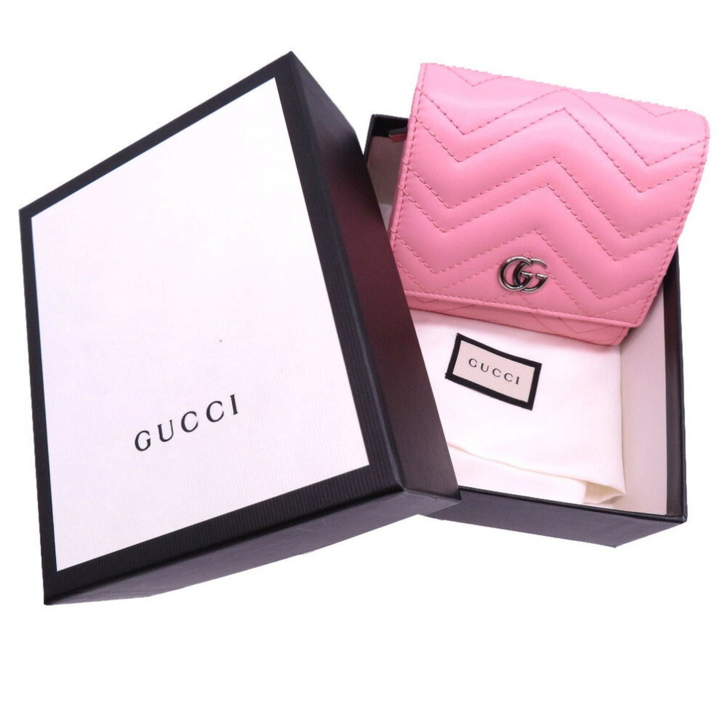 Gucci Pink Leather Wallet (Bi-Fold) ( )