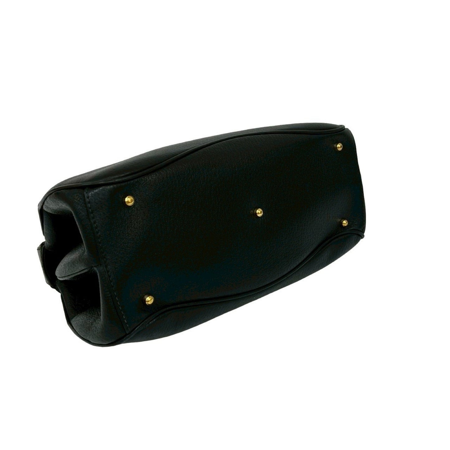 Gucci Black Leather Handbag ( )