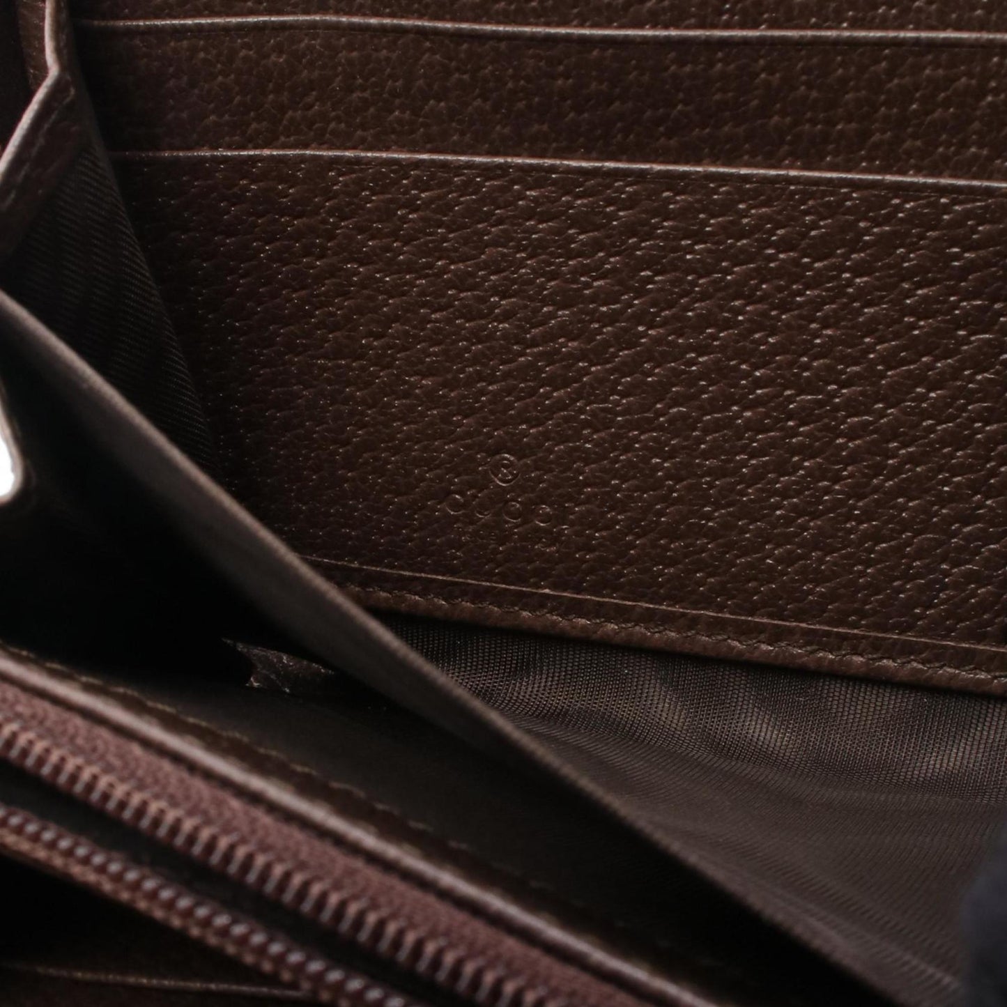 Gucci Beige Brown Multi-Color Gg Supreme Leather Long Wallet (Bi-Fold) ( )