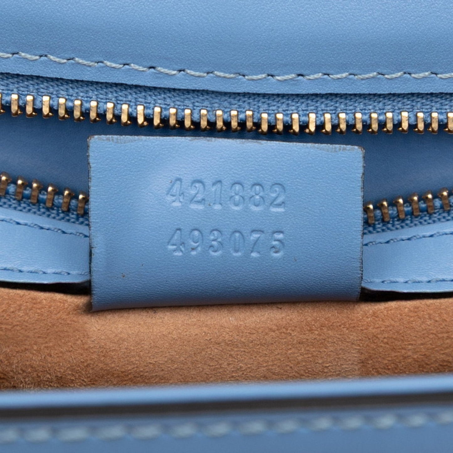 Gucci Blue Leather Shoulder Bag ( )