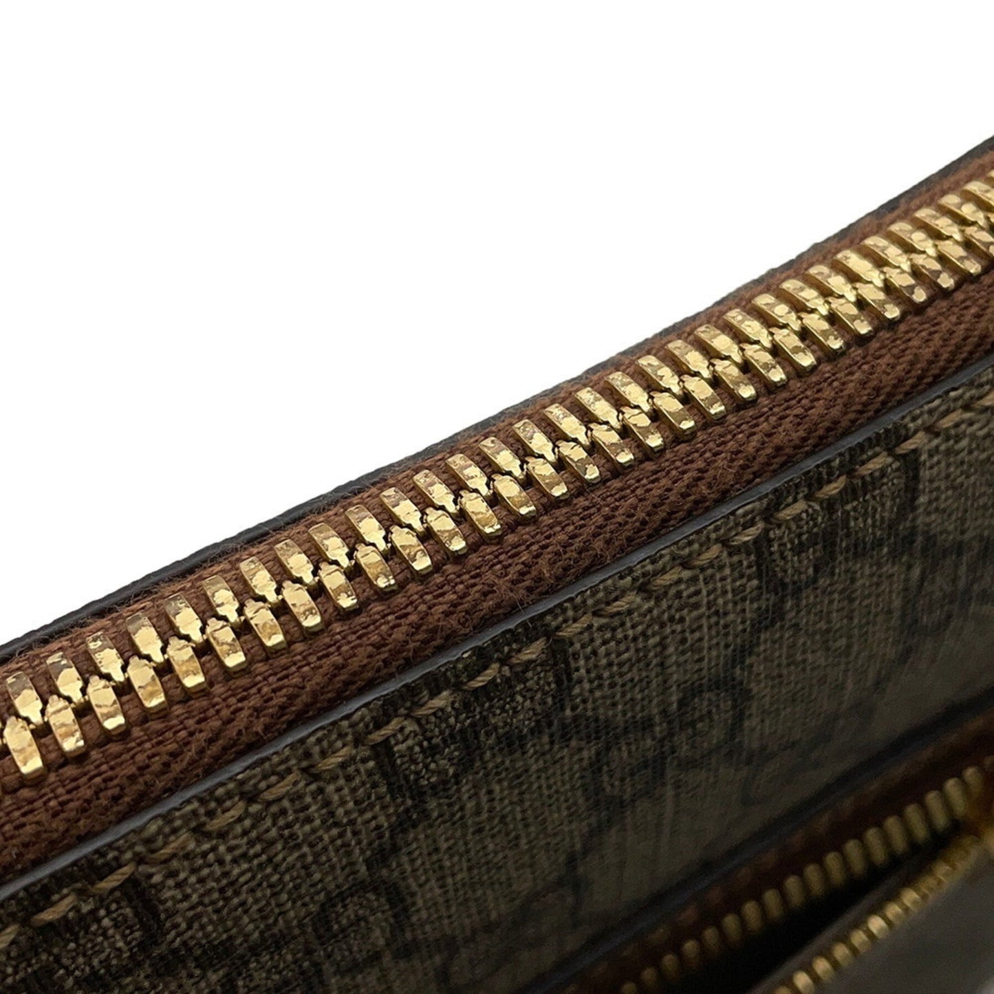 Gucci Beige Brown Gg Supreme Leather Messenger Bag Shoulder Bag ( )