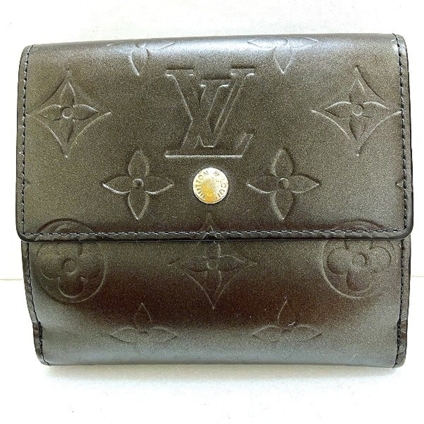 LOUIS VUITTON Mongram Matte Porto Monevier Cult Credit M65112 W Hook Bifold Wallet Unisex