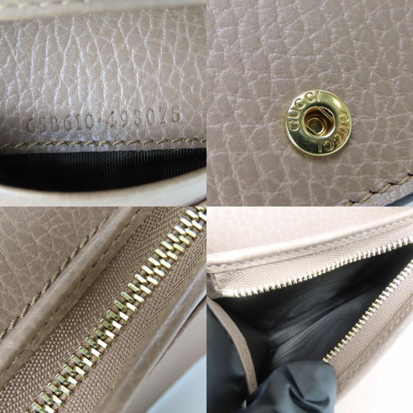 Gucci Beige Dusty Pink Gg Supreme Leather Wallet (Bi-Fold) ( )