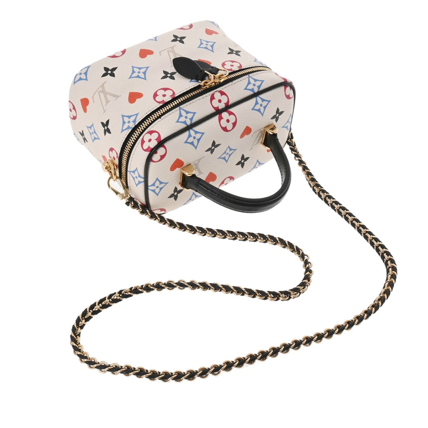 LOUIS VUITTON Monogram Game On Vanity PM Bron Women's Canvas Bag