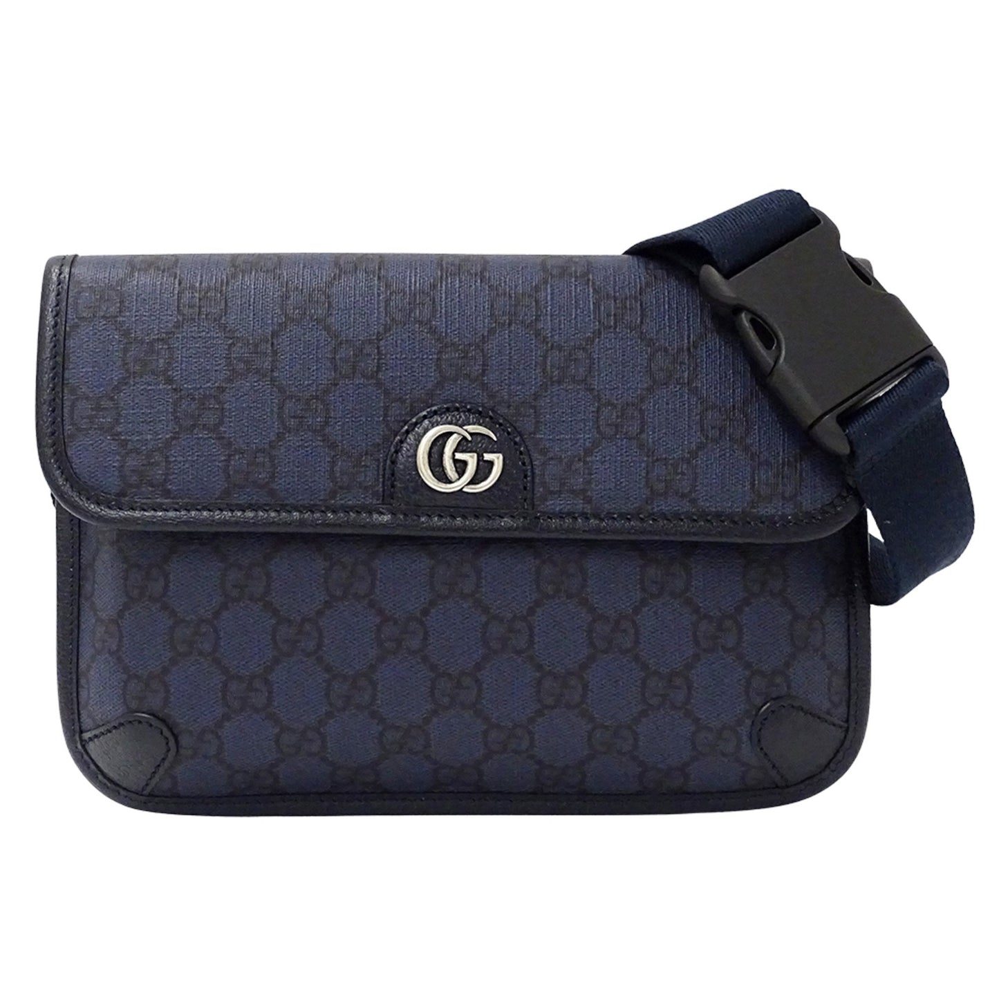 Gucci Navy Gg Supreme Shoulder Bag Sling Bag ( )