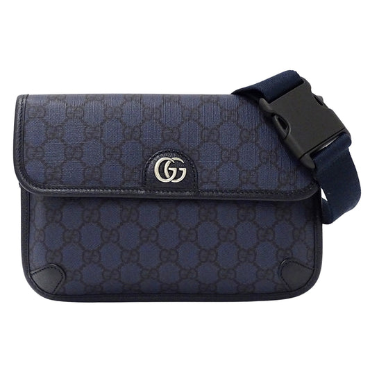 Gucci Navy Gg Supreme Shoulder Bag Sling Bag ( )