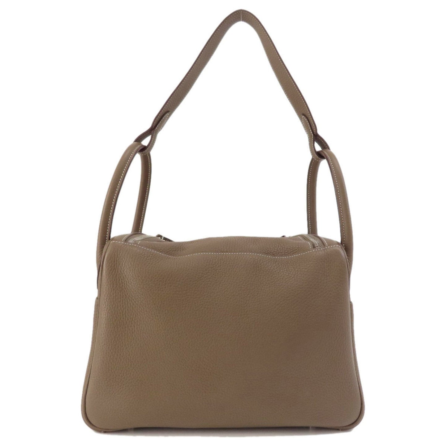 Hermes Etoupe Gray Leather Handbag ( )