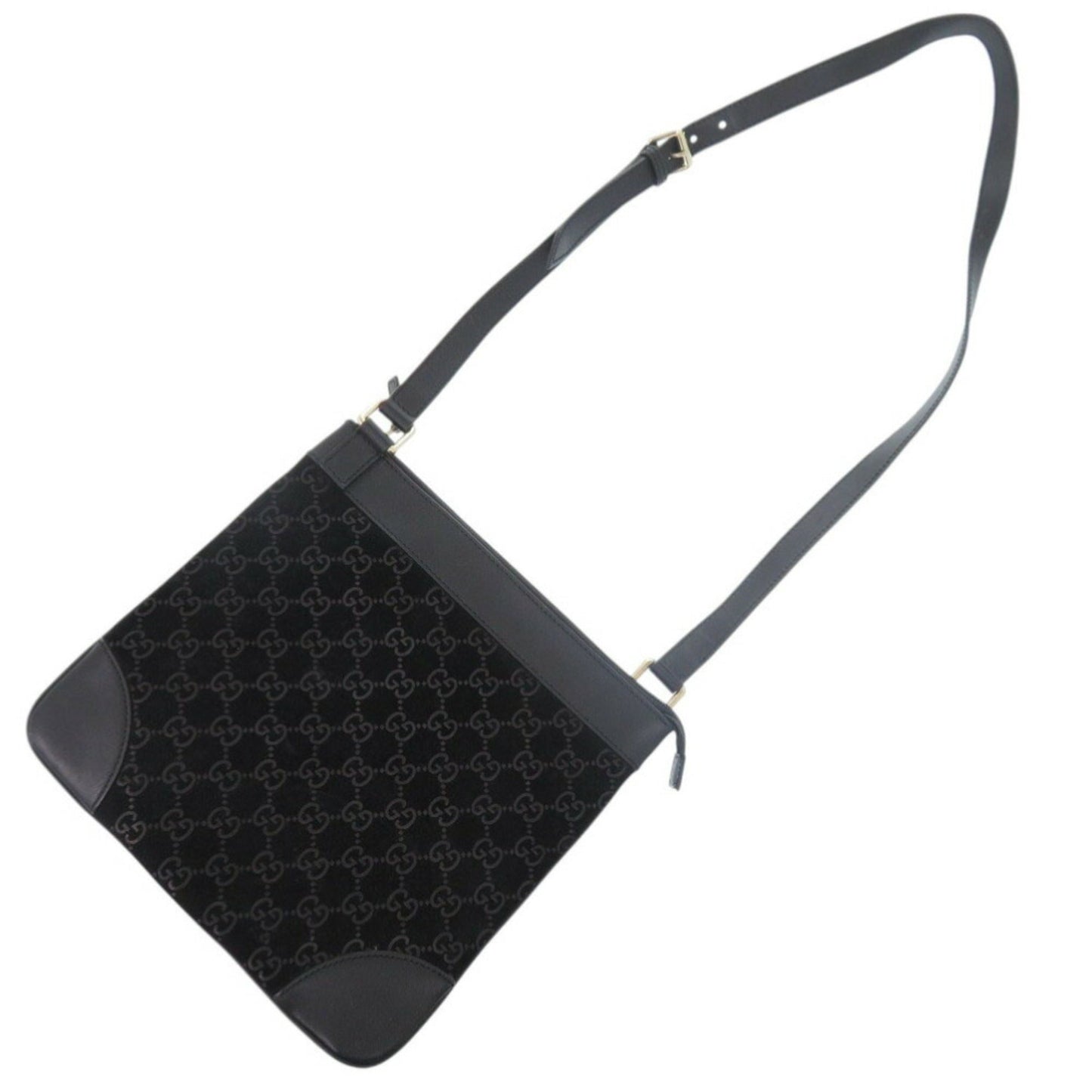 Gucci Black Suede Shoulder Bag ( )