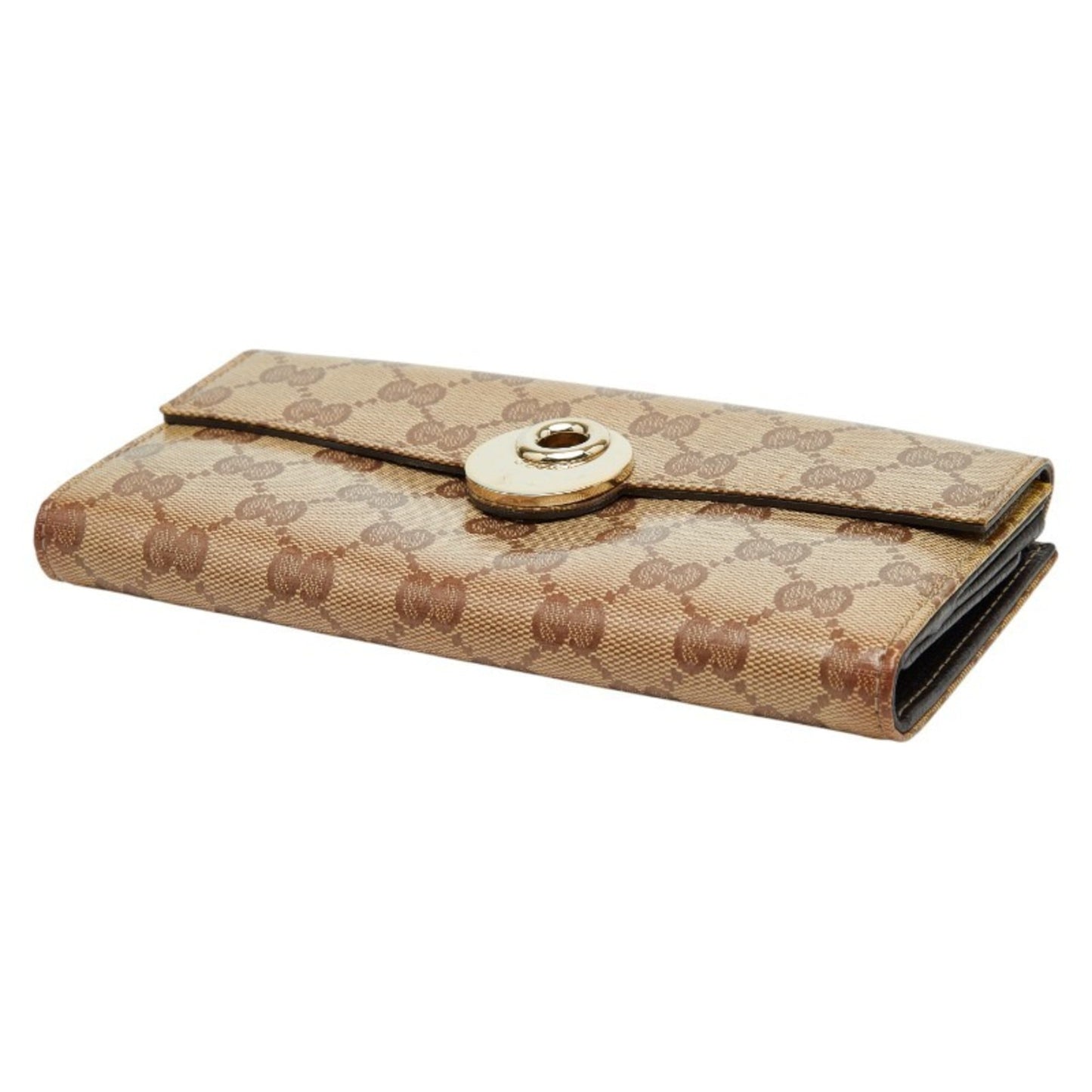Gucci Beige Pvc Leather Coin Purse/Coin Case ( )