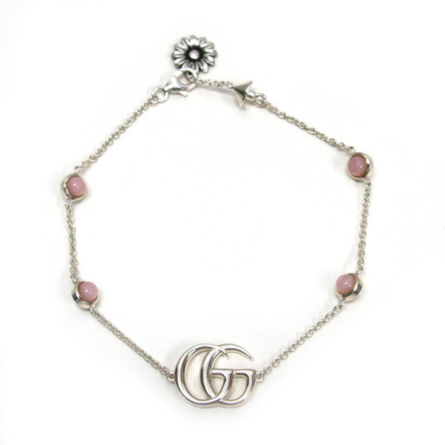 Gucci Pink Silver 925 Charm Bracelet ( )