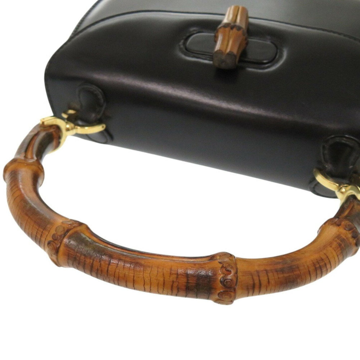 Gucci Black Leather Handbag ( )