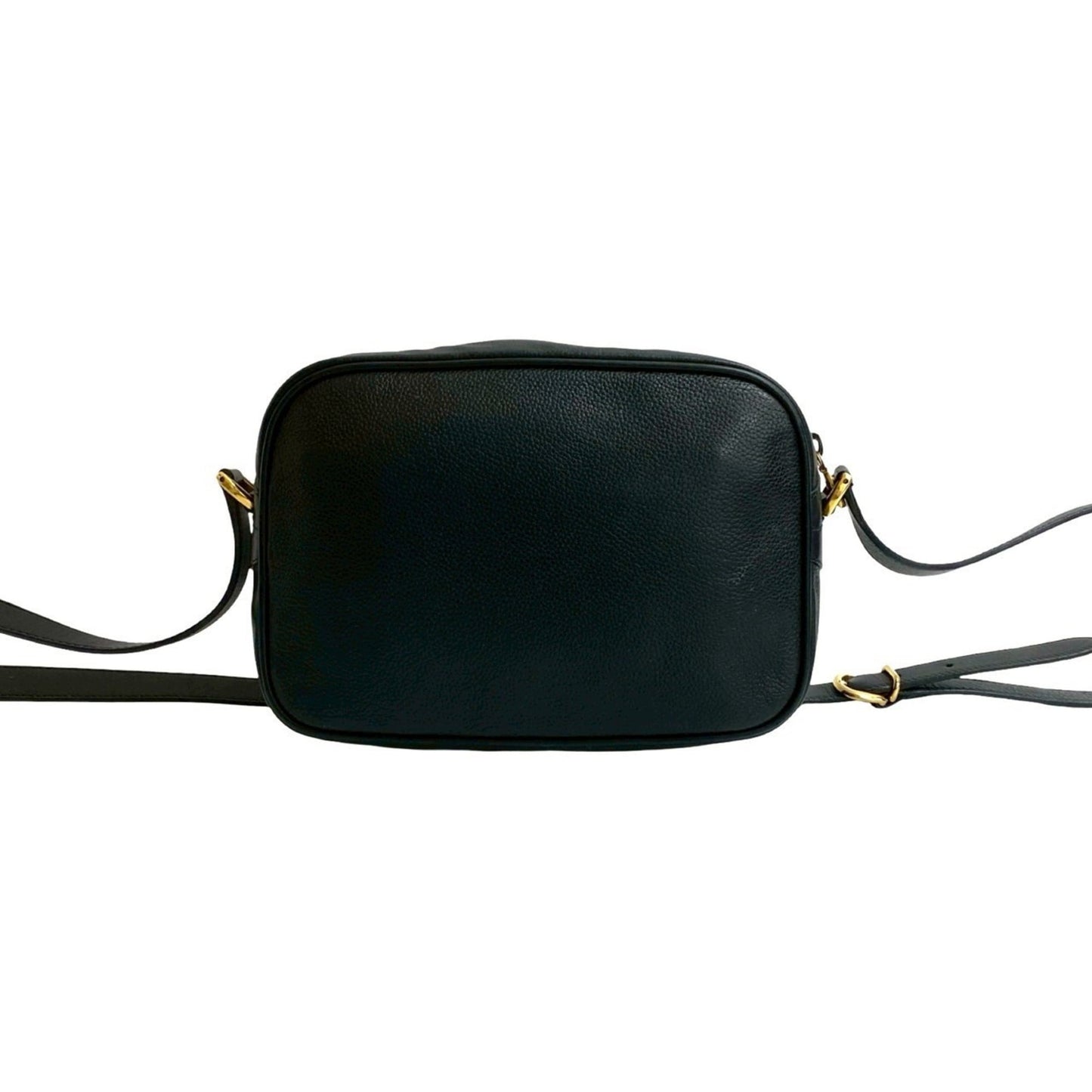 Gucci Black Green Red Color Leather Pochette Shoulder Bag ( )