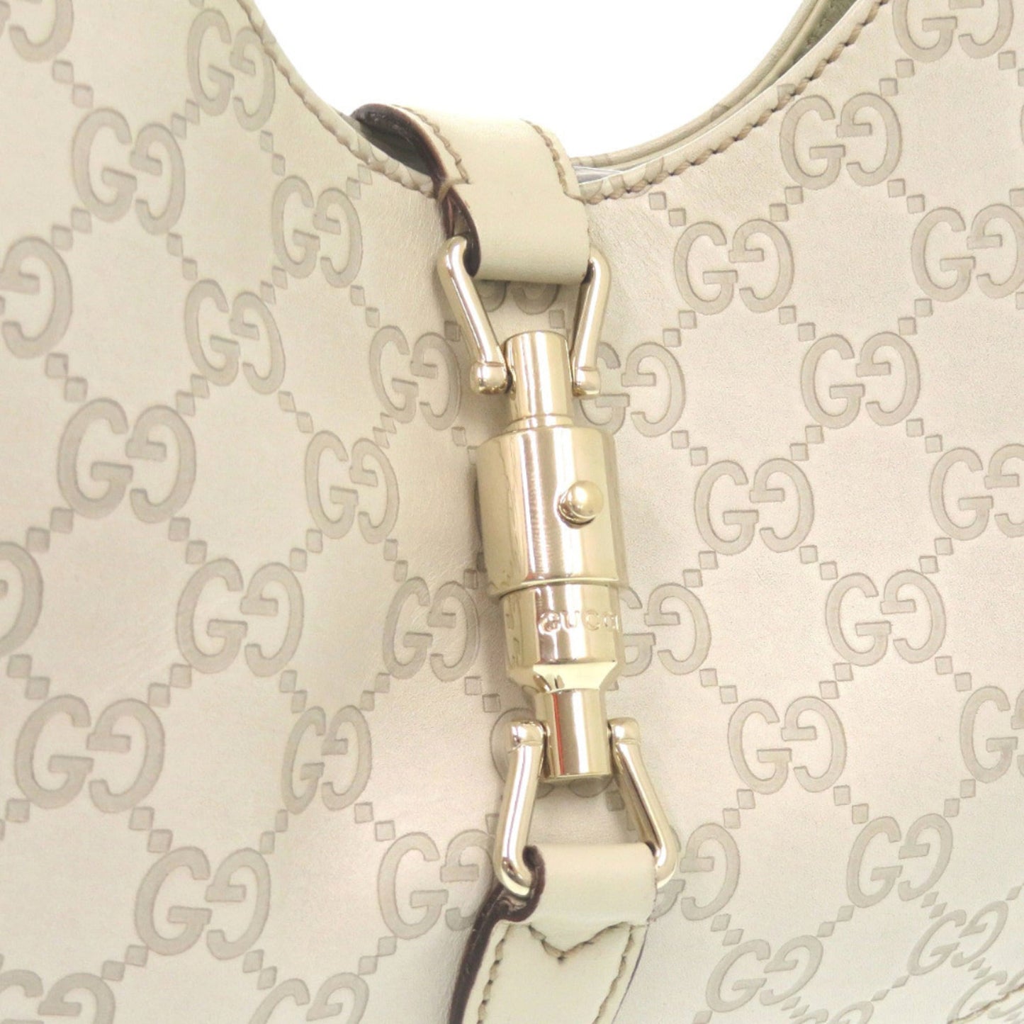 Gucci Ivory Leather Shoulder Bag ( )