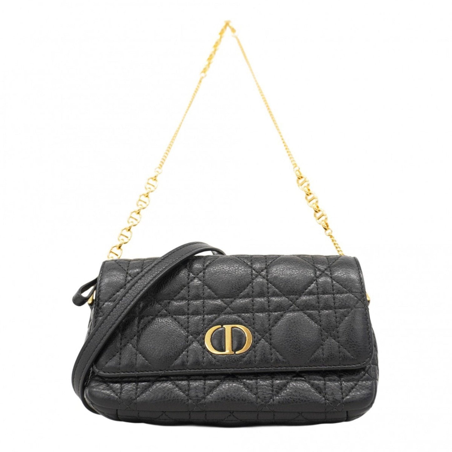 Christian Dior Black Leather Handbag ()