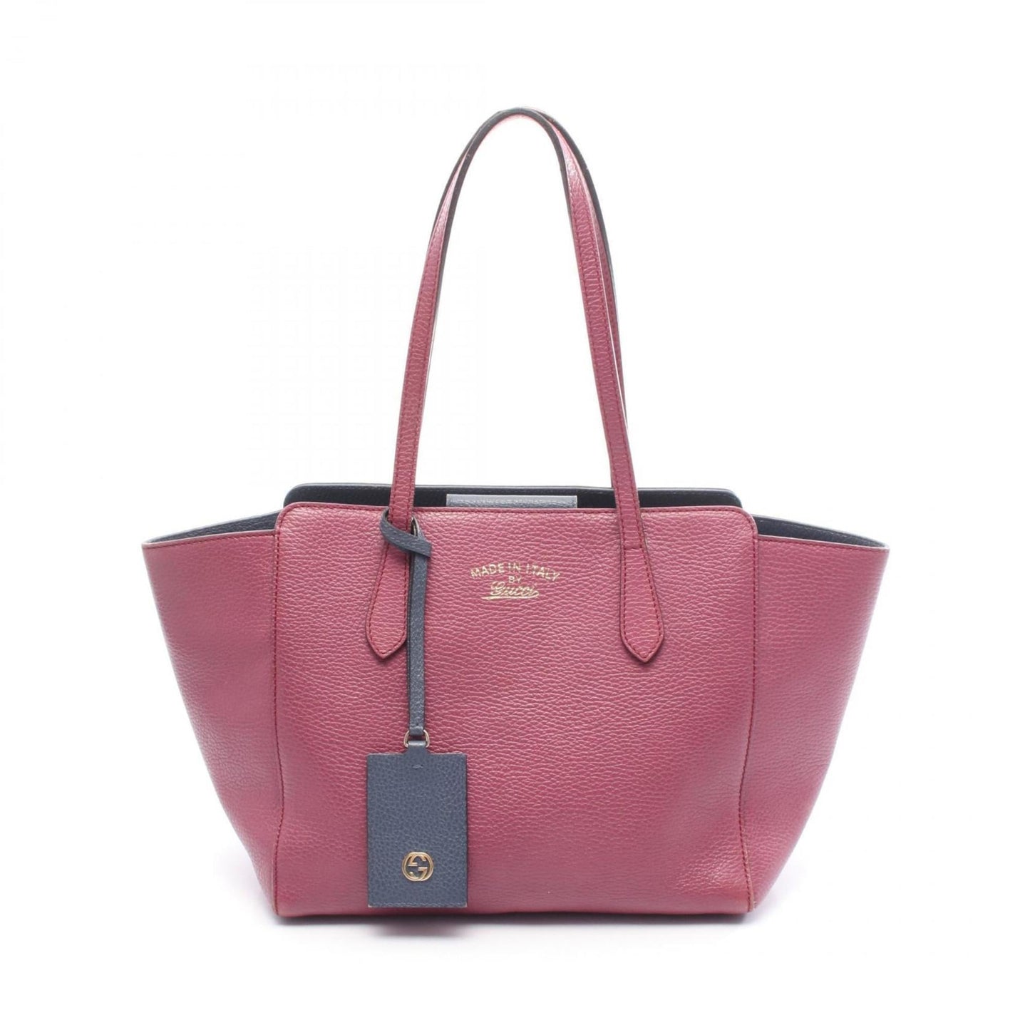 Gucci Blue Pink Leather Tote Bag ( )