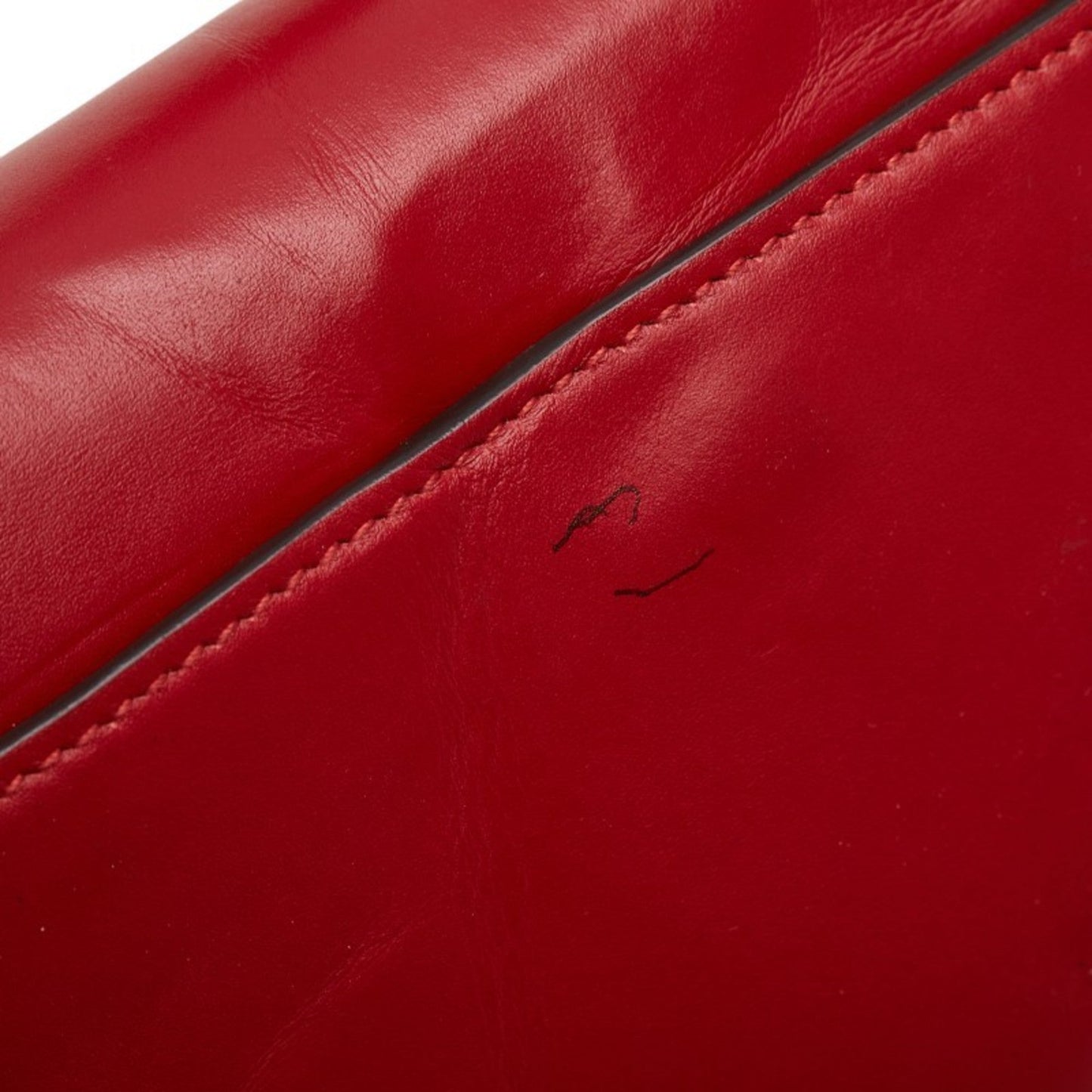Gucci Red Color Leather Handbag Shoulder Bag ( )