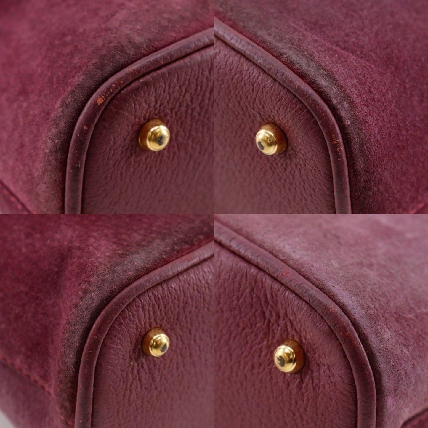 Gucci Purple Suede Handbag ( )
