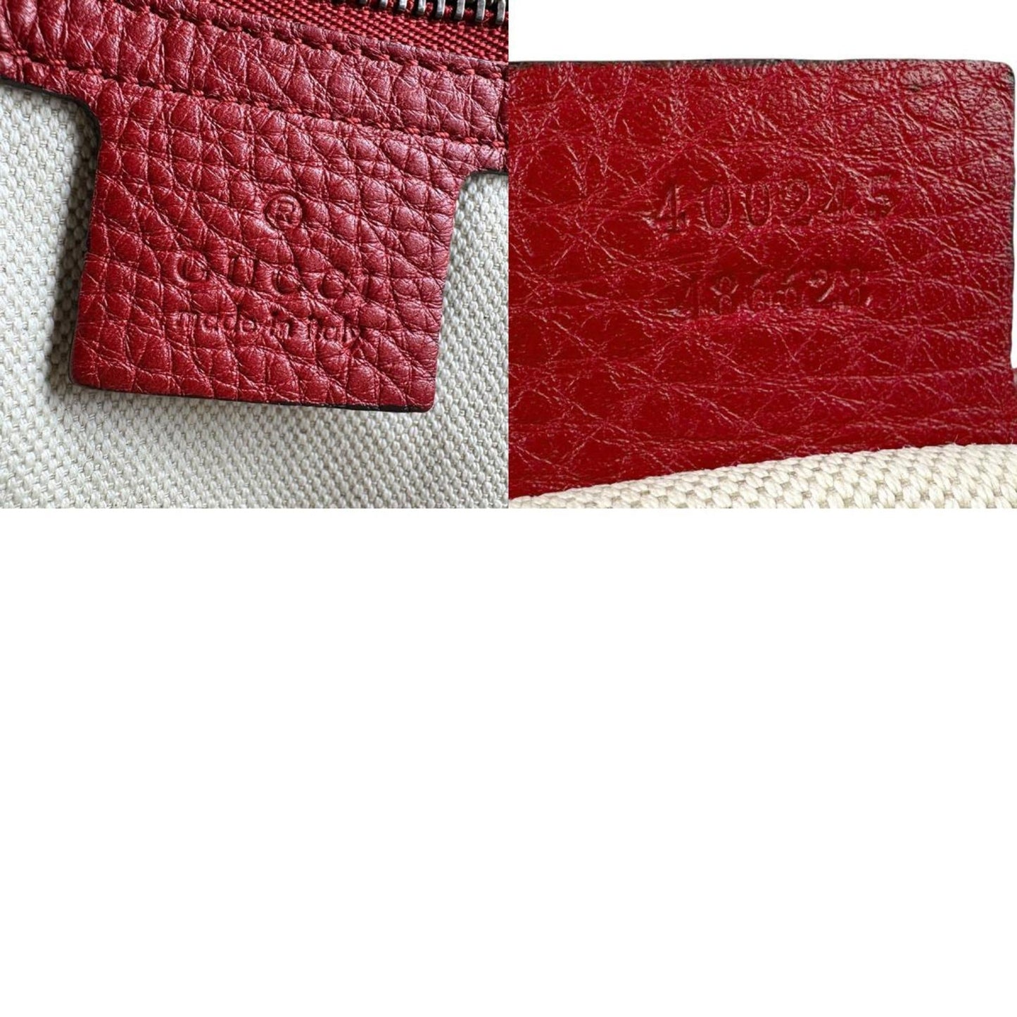 Gucci Red Color Leather Shoulder Bag ( )