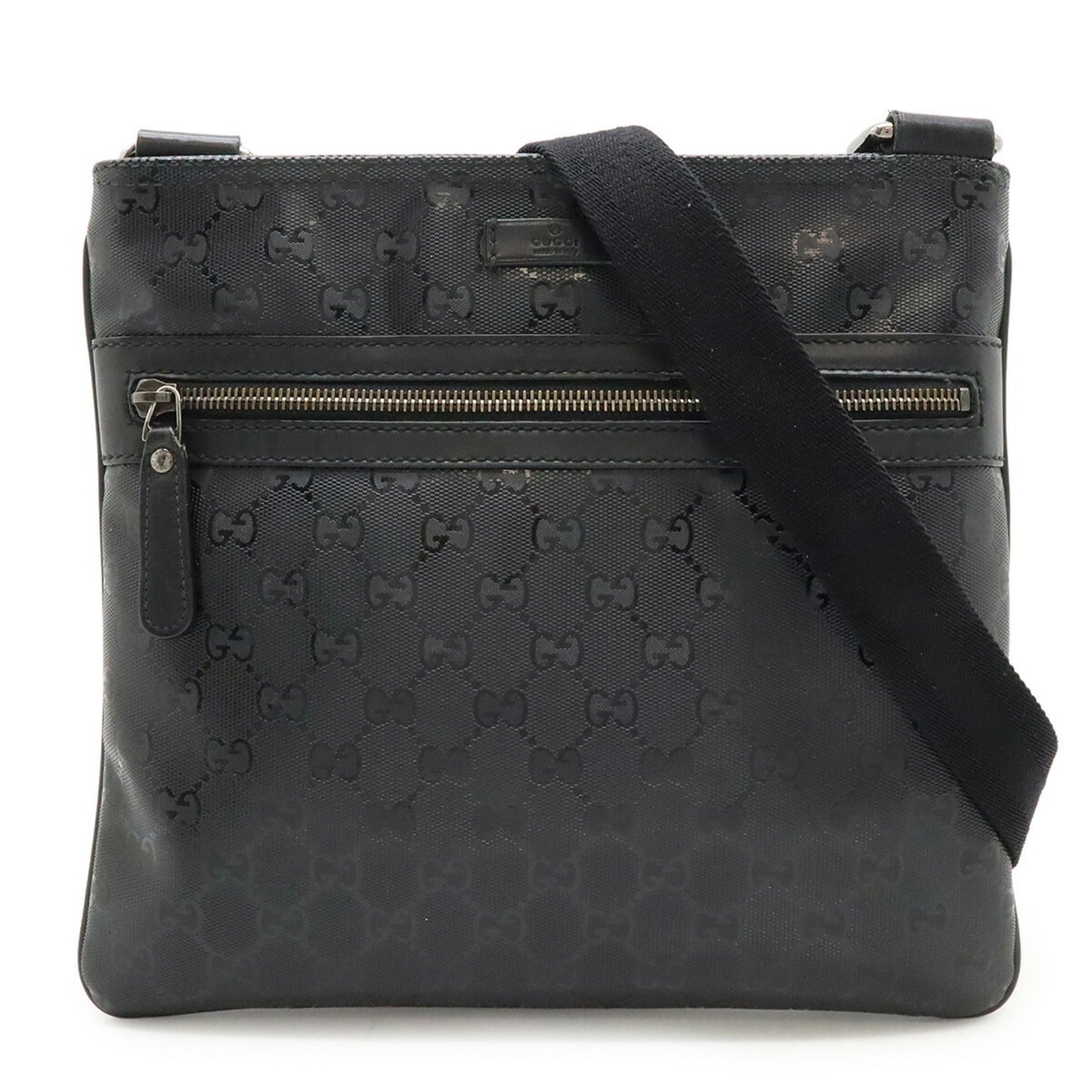 Gucci Black Pvc Leather Shoulder Bag ( )