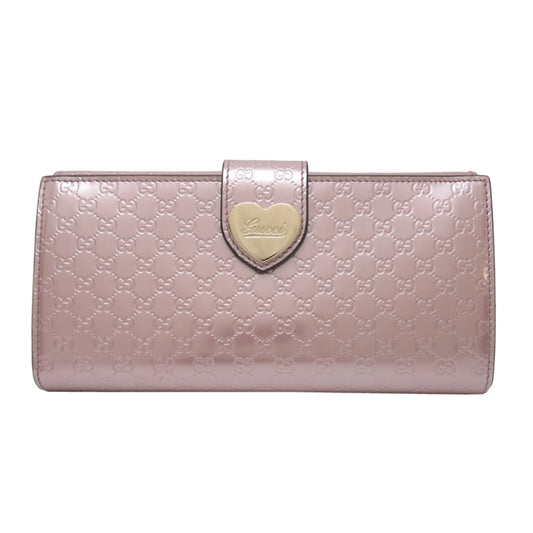 Gucci Microguccissima Pink Leather Long Wallet (Bi-Fold) ( )