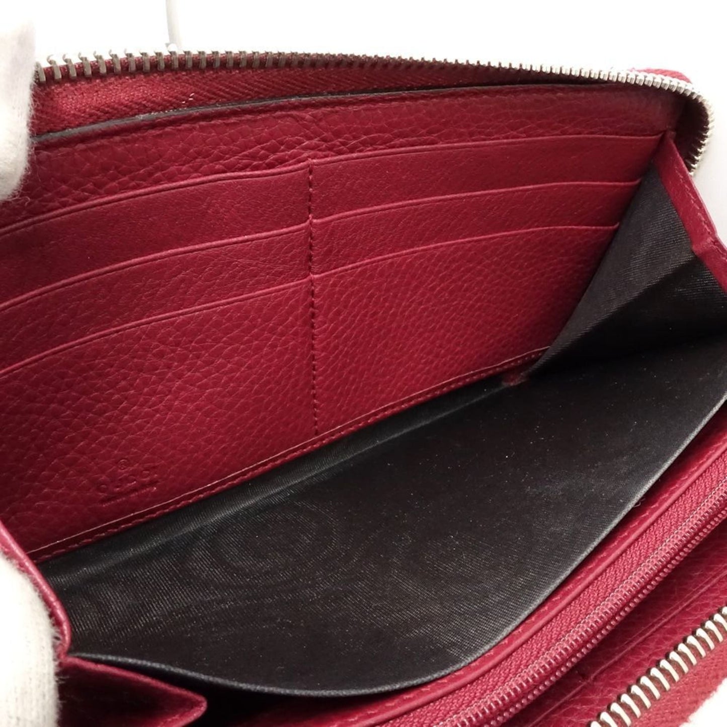 Gucci Soho Bordeaux Leather Long Wallet (Bi-Fold) ( )