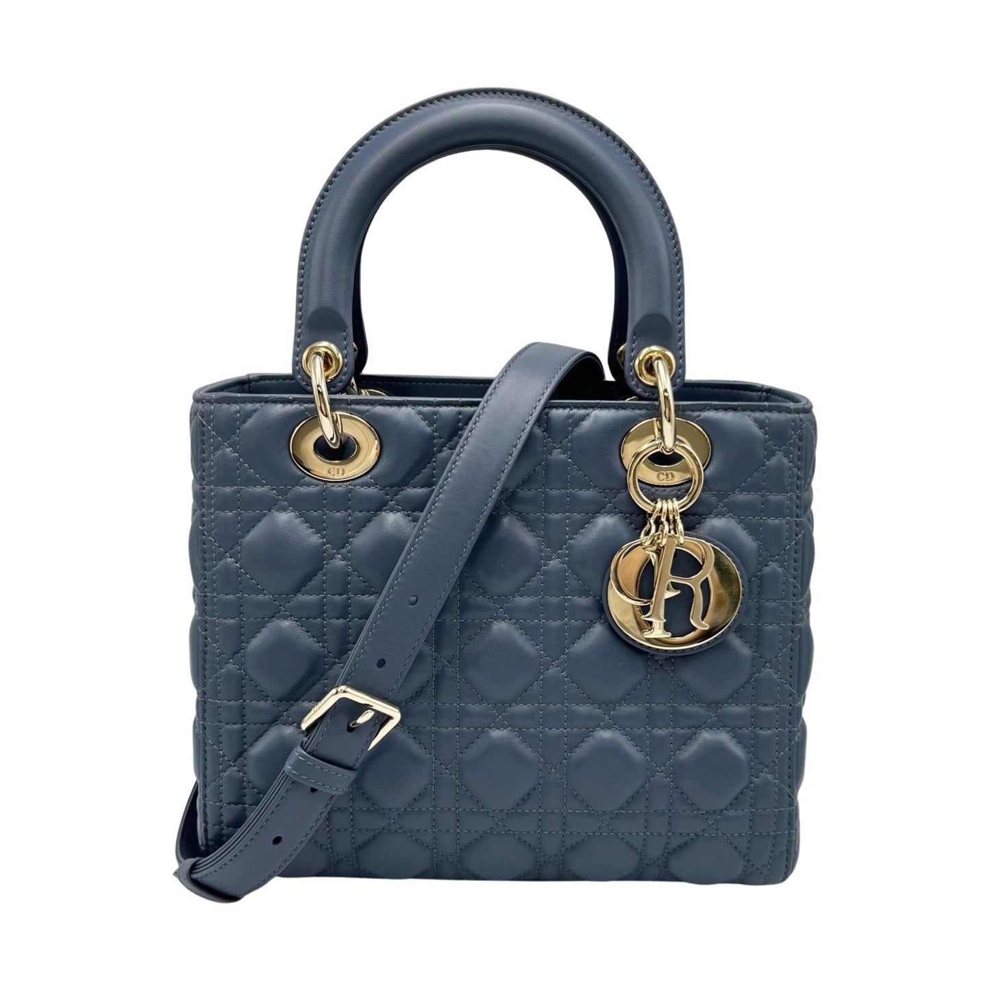 Christian Dior Blue Leather Handbag ()