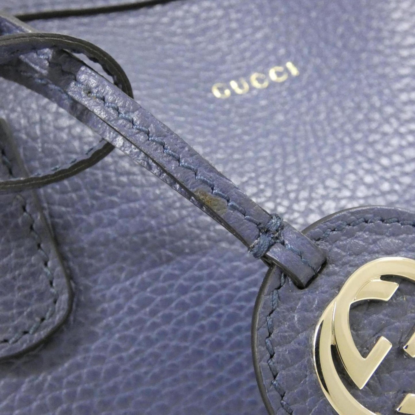 Gucci Blue Leather Handbag ( )
