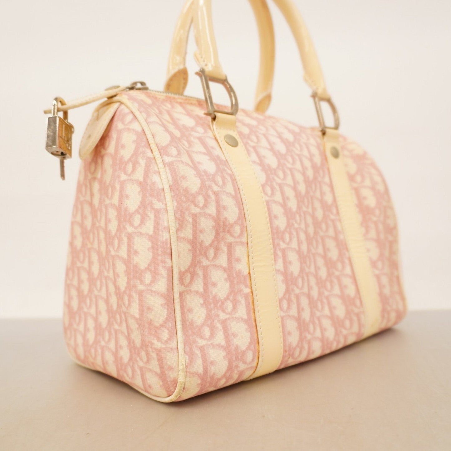 Christian Dior Ivory Pink Pvc Handbag ()