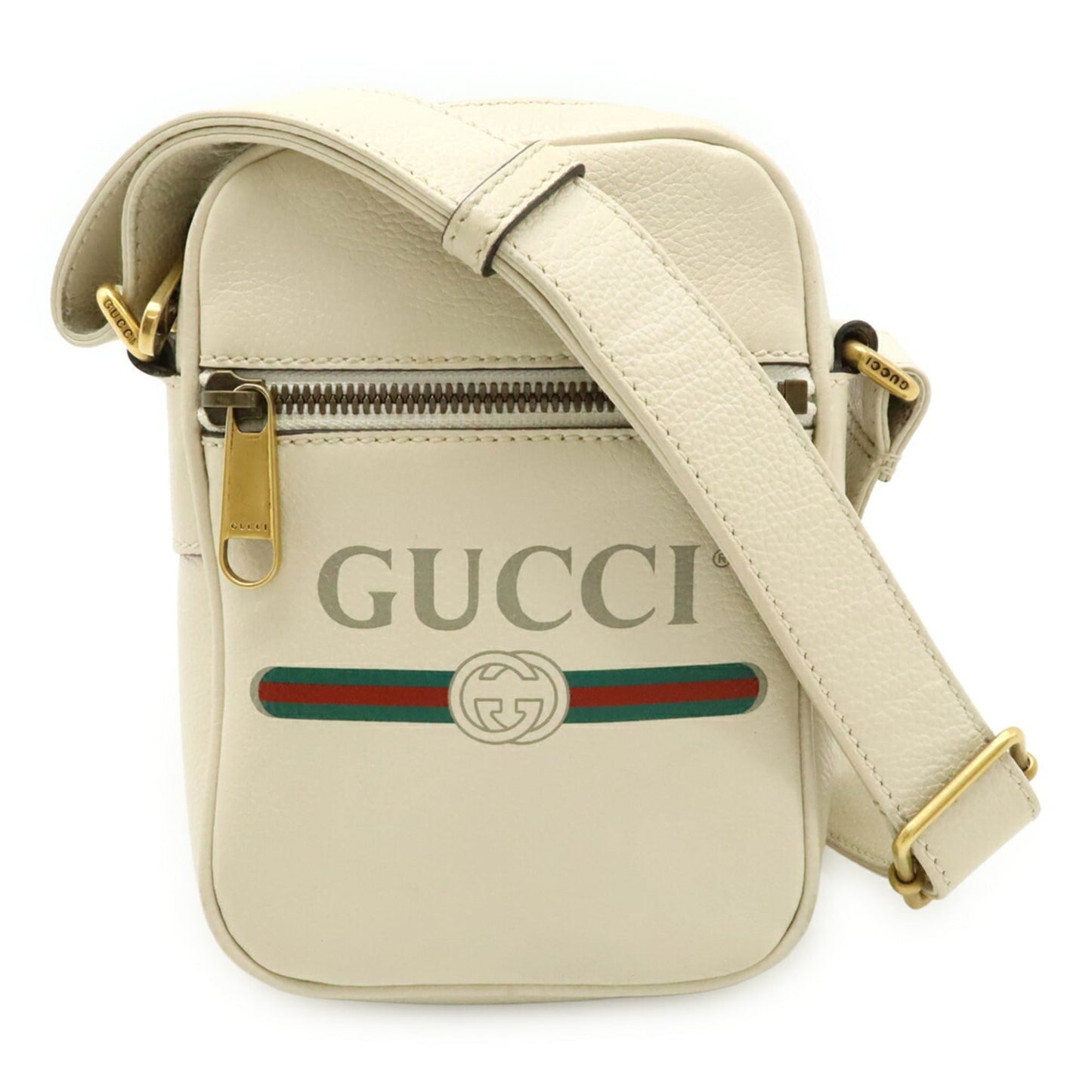 Gucci Ivory Leather Pochette Shoulder Bag ( )