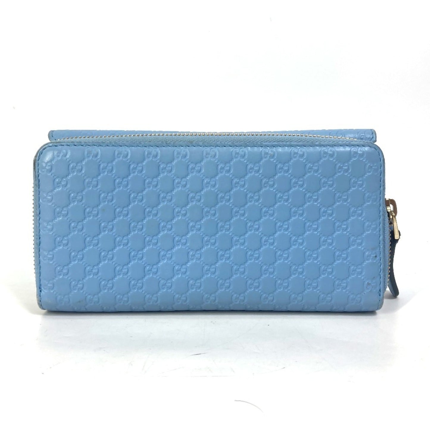 Gucci Light Blue Leather Long Wallet (Bi-Fold) ( )