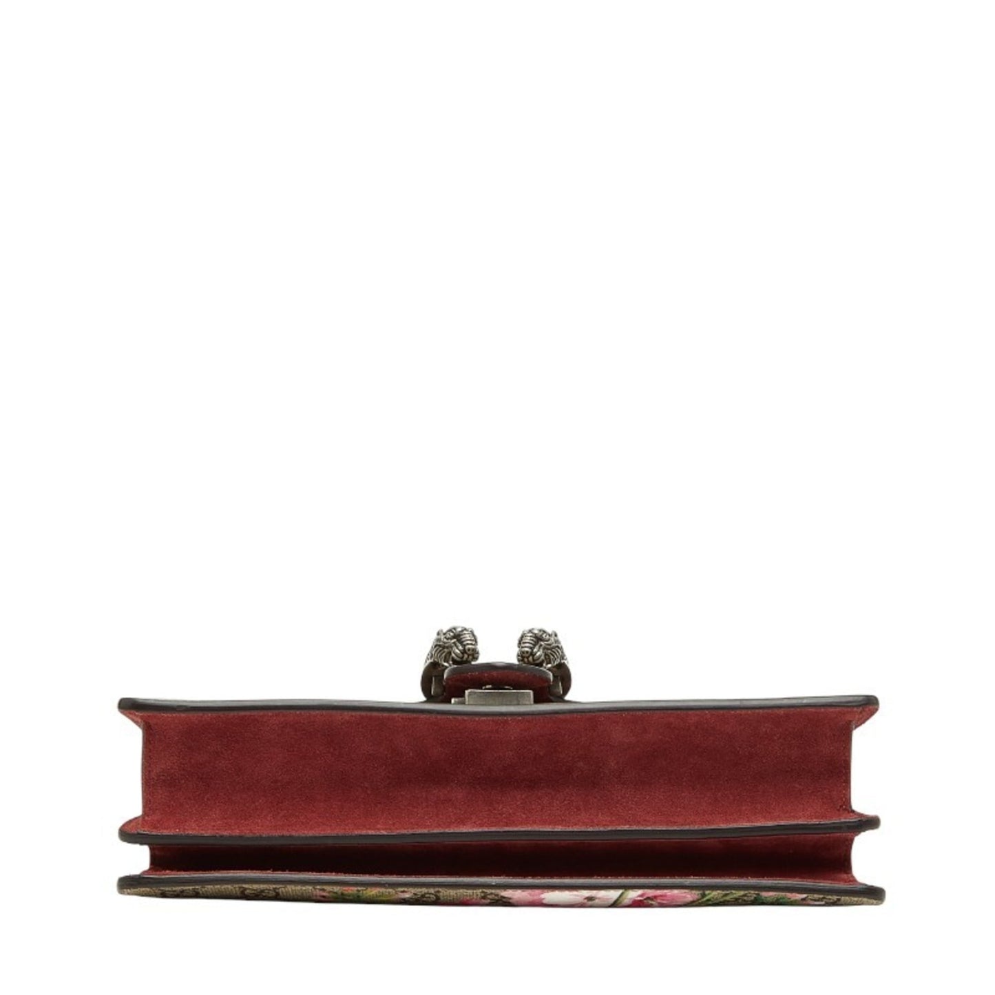 Gucci Beige Red Color Pvc Suede Shoulder Bag ( )