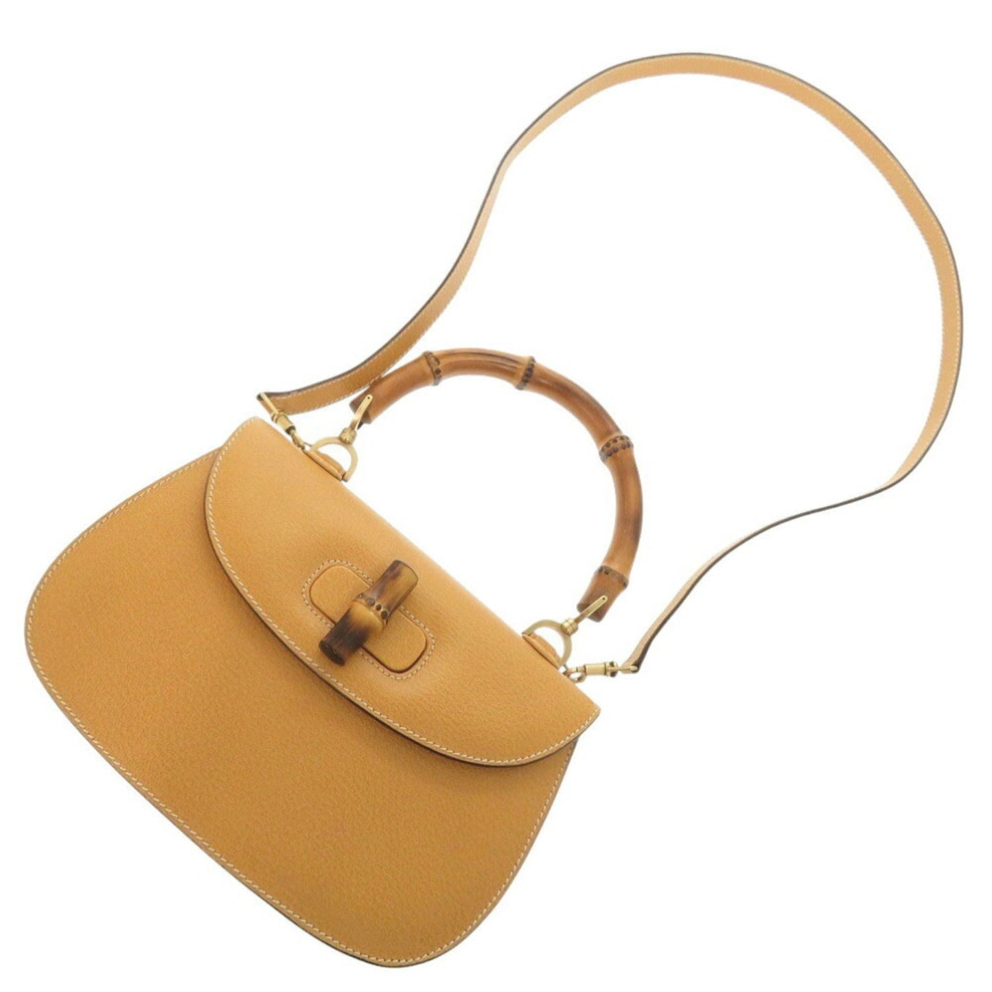 Gucci Yellow Leather Handbag ( )