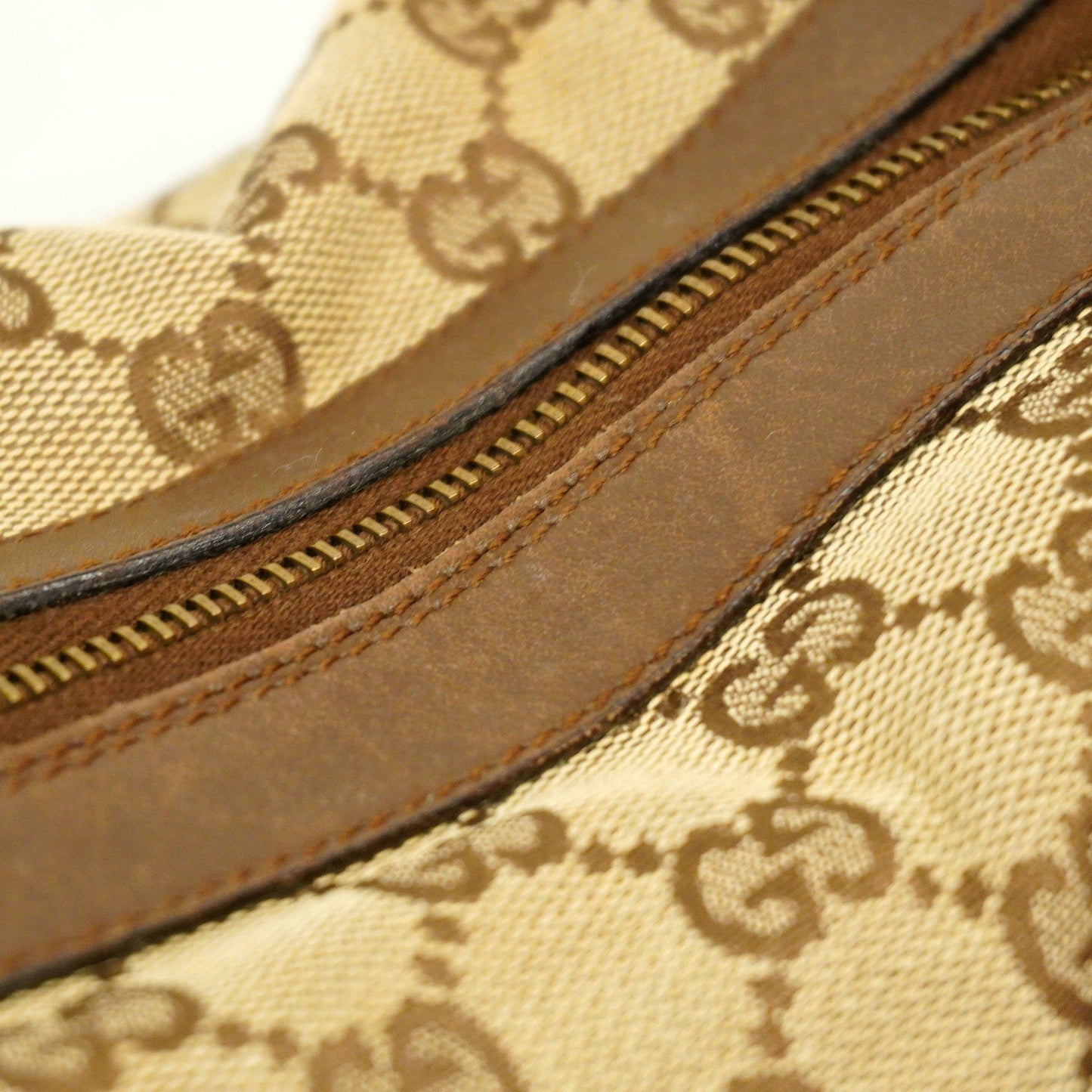 GUCCI Auth  Handbag 92734 Women's GG Canvas Beige